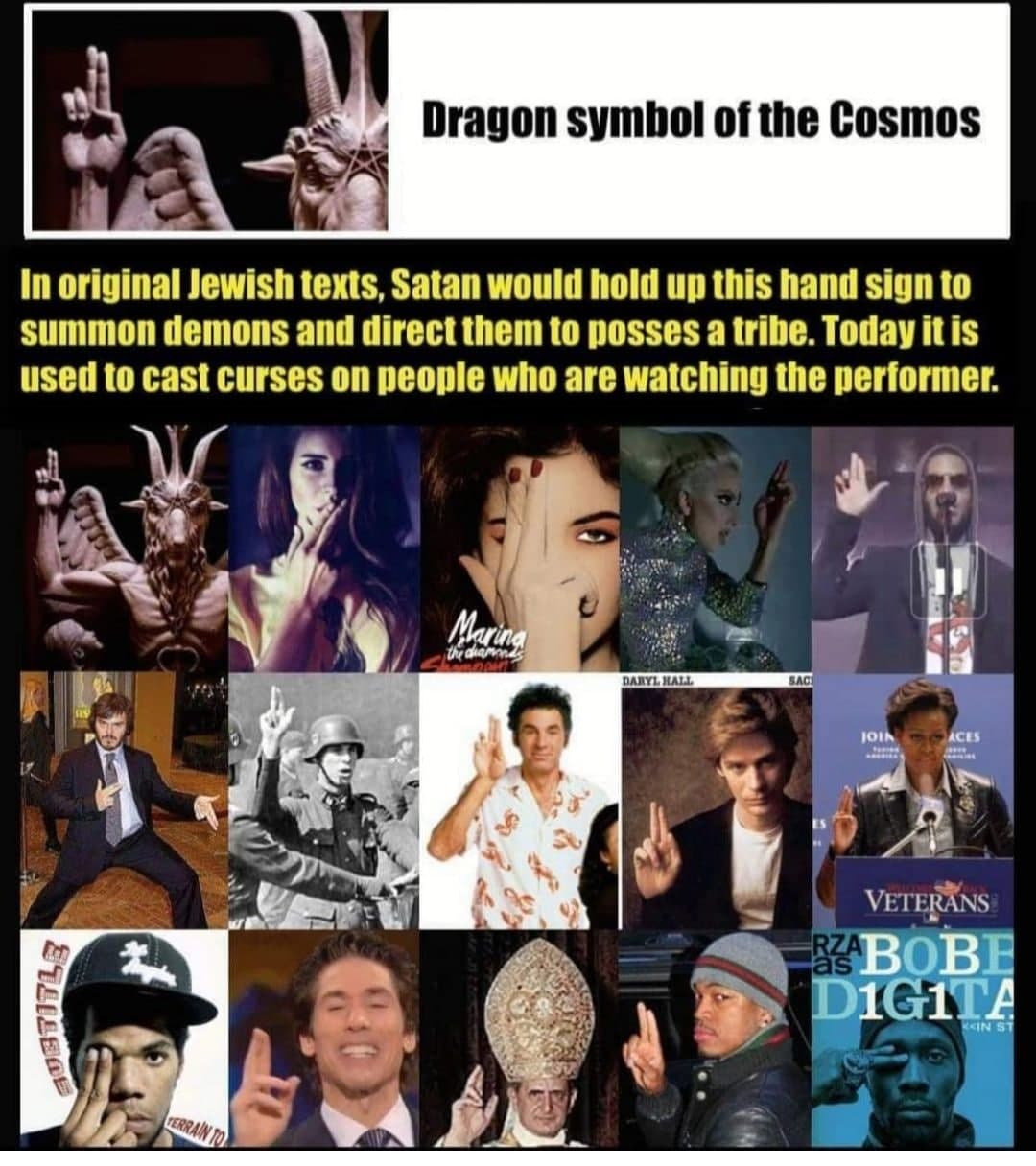 satanic handsigns dragonsymbolofthecosmos